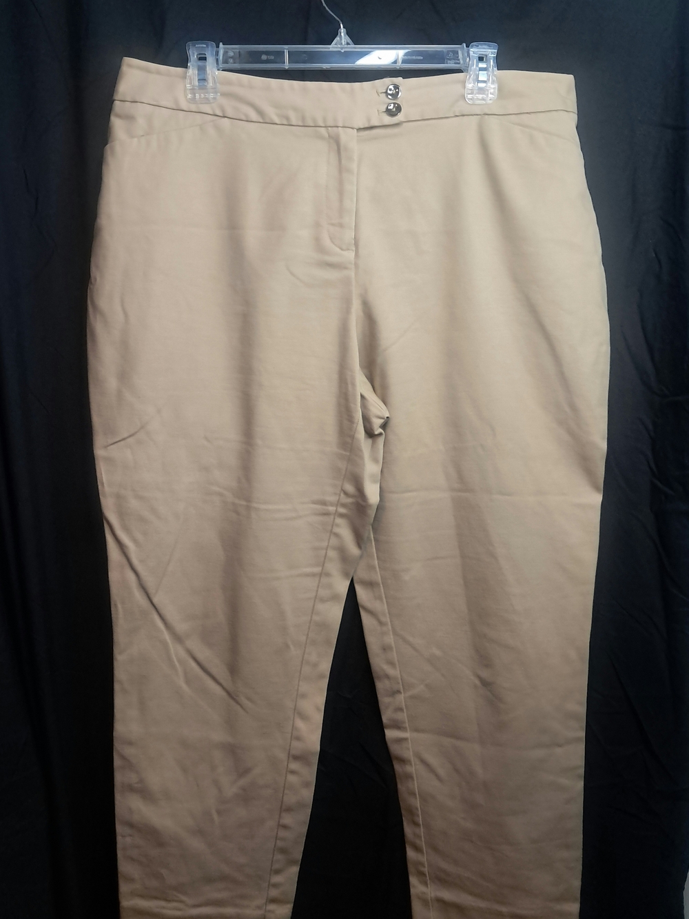 Valerie Stevens Women's Tan and Cream Trousers